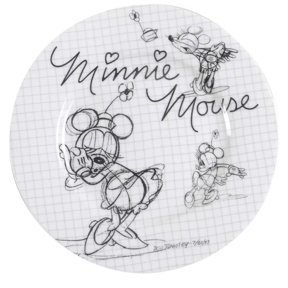 Disney Minnie Sketch Salad Plate